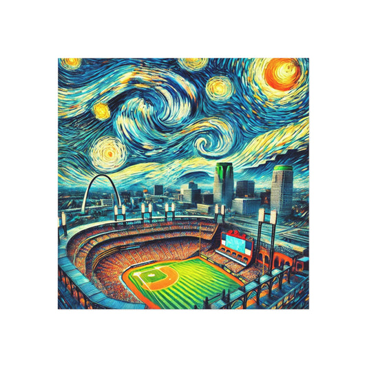 St. Louis Ballpark Starry Night Magnet