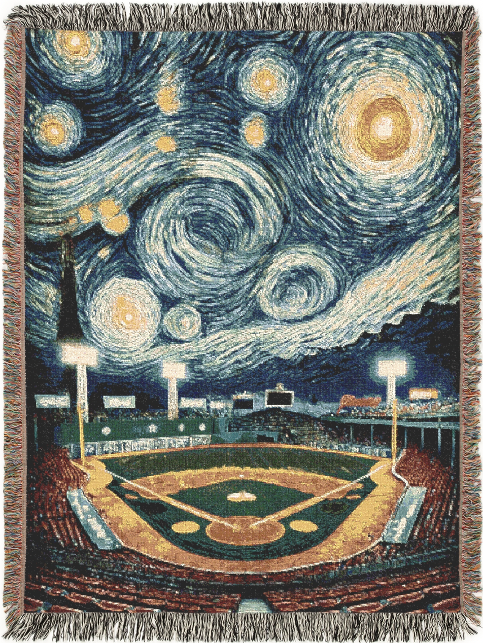 Boston Starry Tapestry Style Blanket--Various Sizes