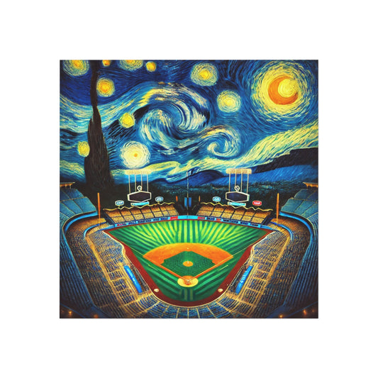 Los Angeles Ballpark Starry Night Magnet